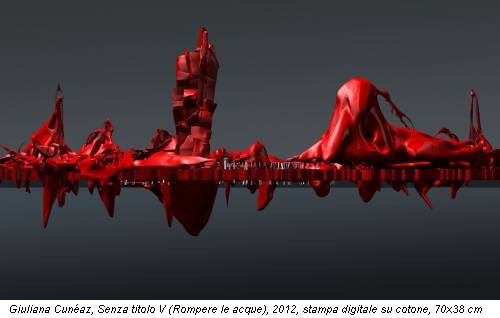 Giuliana Cunéaz, Senza titolo V (Rompere le acque), 2012, stampa digitale su cotone, 70x38 cm