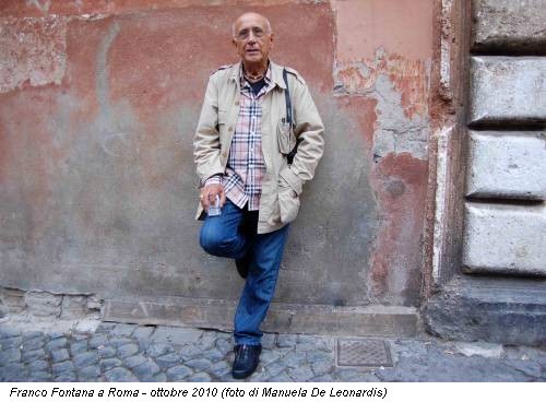 Franco Fontana a Roma - ottobre 2010 (foto di Manuela De Leonardis)