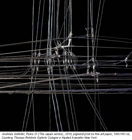 Andreas Gefeller, Poles 31 (The Japan series) , 2010, pigment print on fine art paper, 100x100 cm, Courtesy Thomas Rehbein Galerie Cologne e Hasted Kraeutler New York