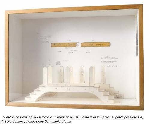 Gianfranco Baruchello - Intorno a un progetto per la Biennale di Venezia. Un ponte per Venezia, (1980) Courtesy Fondazione Baruchello, Roma