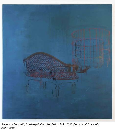 Veronica Botticelli, Corri esprimi un desiderio - 2011-2013 (tecnica mista su tela 200x190cm)