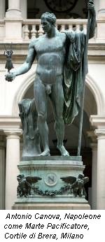 Antonio Canova, Napoleone come Marte Pacificatore, Cortile di Brera, Milano
