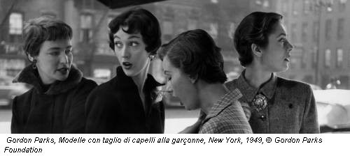 Gordon Parks, Modelle con taglio di capelli alla garçonne, New York, 1949, &copy; Gordon Parks Foundation