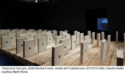 Francesco Vaccaro, Dalla finestra ti vedo, veduta dell' installazione 2011/2013 (foto Claudio Abate) courtesy Marte Roma