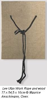 Lee Ufan Work Rope and wood 77 x 54,5 x 10cm © Maurice Aeschimann, Onex
