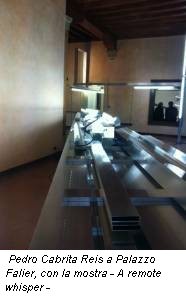 Pedro Cabrita Reis a Palazzo Falier, con la mostra - A remote whisper -