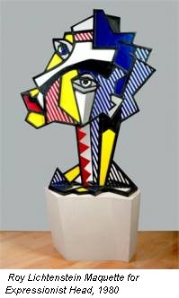 Roy Lichtenstein Maquette for Expressionist Head, 1980