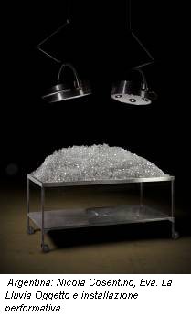 Argentina: Nicola Cosentino, Eva. La Lluvia Oggetto e installazione performativa
