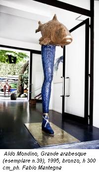 Aldo Mondino, Grande arabesque (esemplare n.39), 1995, bronzo, h 300 cm_ph. Fabio Mantegna