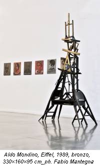 Aldo Mondino, Eiffel, 1989, bronzo, 330×160×95 cm_ph. Fabio Mantegna