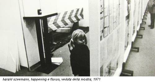 harald szeemann, happening e fluxus, veduta della mostra, 1971