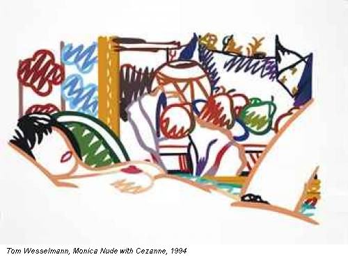 Tom Wesselmann, Monica Nude with Cezanne, 1994