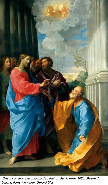 Cristo consegna le chiavi a San Pietro, Guido Reni, 1625, Mus&eacute;e du Louvre, Paris, copyright G&eacute;rard Blot