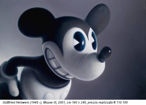 Gottfried Helnwein (1948 -), Mouse III, 2001, cm 160 x 240, prezzo realizzato € 110.100