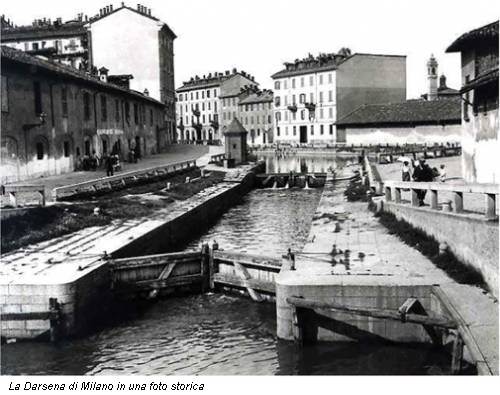 La Darsena di Milano in una foto storica