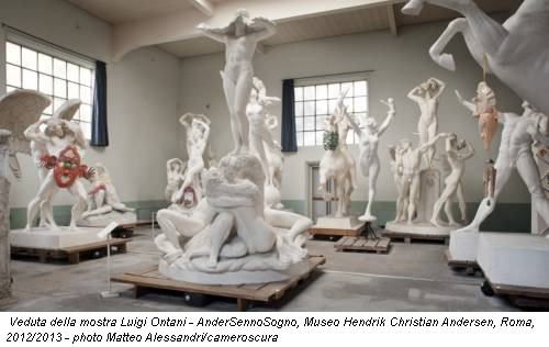 Veduta della mostra Luigi Ontani - AnderSennoSogno, Museo Hendrik Christian Andersen, Roma, 2012/2013 - photo Matteo Alessandri/cameroscura