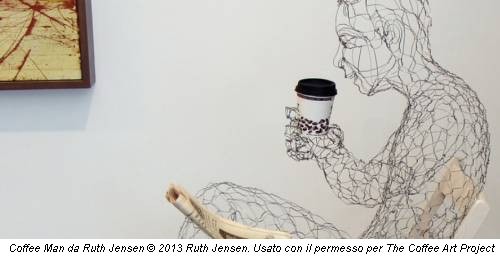 Coffee Man da Ruth Jensen &copy; 2013 Ruth Jensen. Usato con il permesso per The Coffee Art Project
