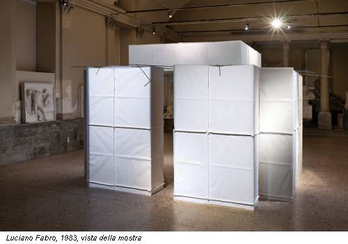 Luciano Fabro, 1983, vista della mostra