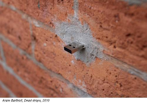Aram Bartholl, Dead drops, 2010