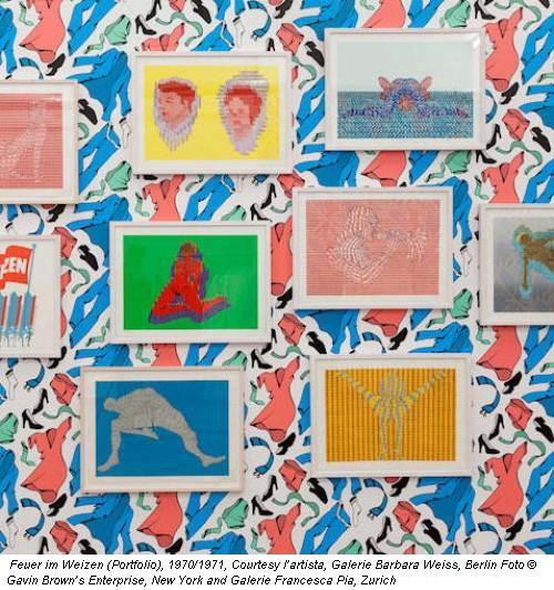 Feuer im Weizen (Portfolio), 1970/1971, Courtesy l’artista, Galerie Barbara Weiss, Berlin Foto © Gavin Brown’s Enterprise, New York and Galerie Francesca Pia, Zurich