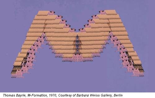 Thomas Bayrle, M-Formation, 1970, Courtesy of Barbara Weiss Gallery, Berlin
