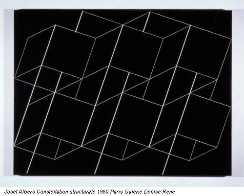 Josef Albers Constellation structurale 1960 Paris Galerie Denise Rene