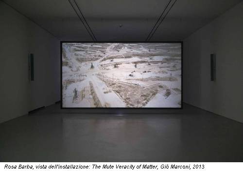 Rosa Barba, vista dell'installazione: The Mute Veracity of Matter, Giò Marconi, 2013