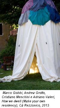 Marco Gobbi, Andrea Grotto, Cristiano Menchini e Adriano Valeri, How we dwell (Make your own residency), Cà Rezzonico, 2013