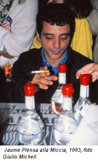 Jaume Plensa alla Miccia, 1993, foto Giulio Micheli