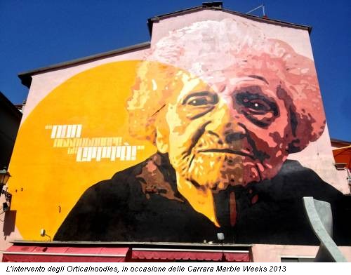 L'intervento degli Orticalnoodles, in occasione delle Carrara Marble Weeks 2013