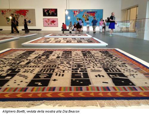 Alighiero Boetti, veduta della mostra alla Dia:Beacon