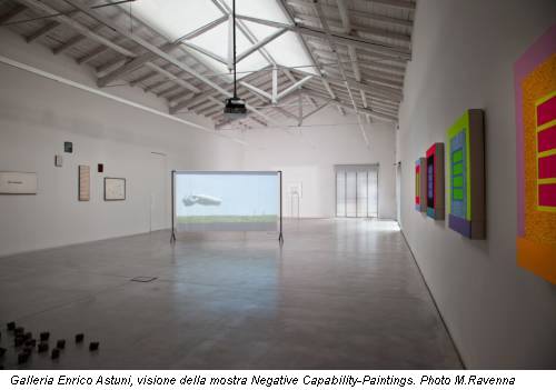 Galleria Enrico Astuni, visione della mostra Negative Capability-Paintings. Photo M.Ravenna