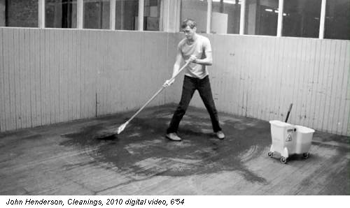 John Henderson, Cleanings, 2010 digital video, 6'54