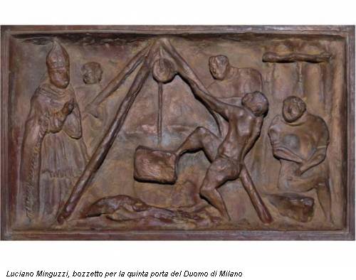 Luciano Minguzzi, bozzetto per la quinta porta del Duomo di Milano