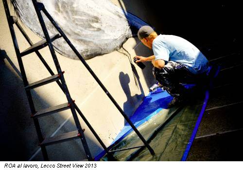 ROA al lavoro, Lecco Street View 2013