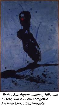 Enrico Baj, Figura atomica, 1951 olio su tela, 100 × 70 cm Fotografia Archivio Enrico Baj, Vergiate