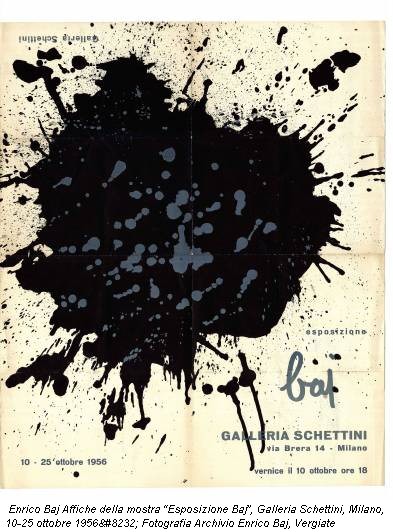 Enrico Baj Affiche della mostra 