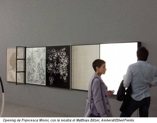 Opening da Francesca Minini, con la mostra di Matthias Bitzer, Amherst/Ether/Fields