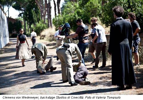Clemens von Wedemeyer, backstage Studios di Cinecittà. Foto di Valeria Tomasulo