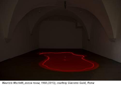Maurizio Mochetti, pozza rossa, 1988 (2013), courtesy Giacomo Guidi, Roma