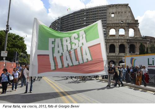 Farsa Italia, via crucis, 2013, foto di Giorgio Benni