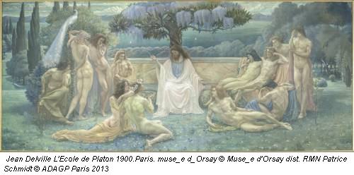 Jean Delville L'Ecole de Platon 1900.Paris. muse_e d_Orsay © Muse_e d'Orsay dist. RMN Patrice Schmidt © ADAGP Paris 2013