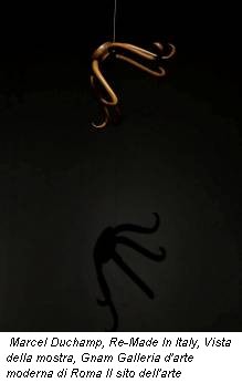 Marcel Duchamp, Re-Made In Italy, Vista della mostra, Gnam Galleria d'arte moderna di Roma Il sito dell'arte