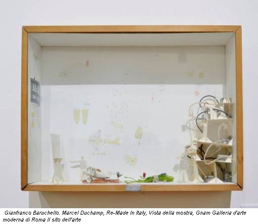 Gianfranco Baruchello. Marcel Duchamp, Re-Made In Italy, Vista della mostra, Gnam Galleria d'arte moderna di Roma Il sito dell'arte