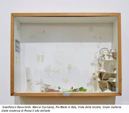 Gianfranco Baruchello. Marcel Duchamp, Re-Made In Italy, Vista della mostra, Gnam Galleria d'arte moderna di Roma Il sito dell'arte