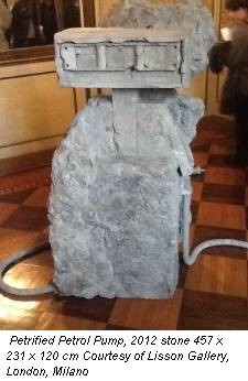 Petrified Petrol Pump, 2012 stone 457 x 231 x 120 cm Courtesy of Lisson Gallery, London, Milano