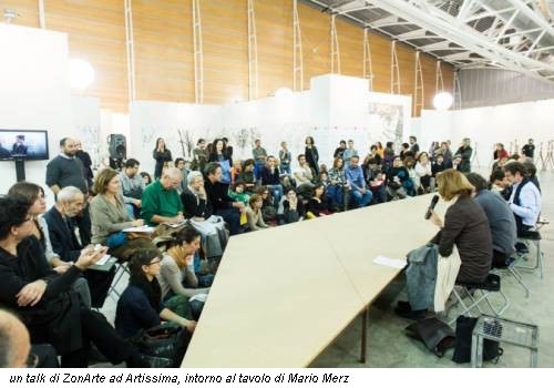 un talk di ZonArte ad Artissima, intorno al tavolo di Mario Merz