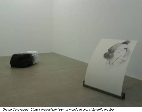Gianni Caravaggio, Cinque proposizioni per un mondo nuovo, vista della mostra