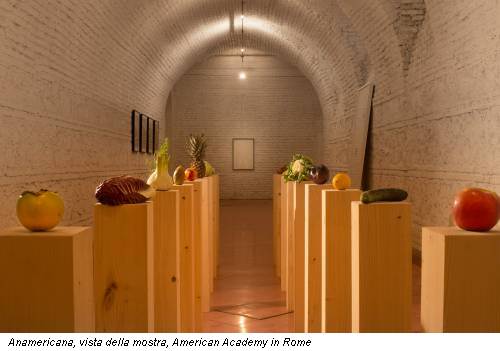 Anamericana, vista della mostra, American Academy in Rome