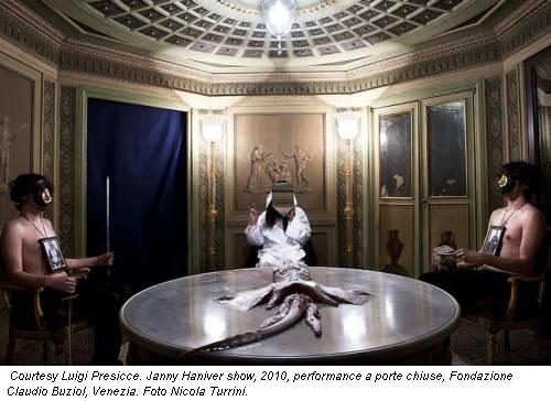 Courtesy Luigi Presicce. Janny Haniver show, 2010, performance a porte chiuse, Fondazione Claudio Buziol, Venezia. Foto Nicola Turrini.